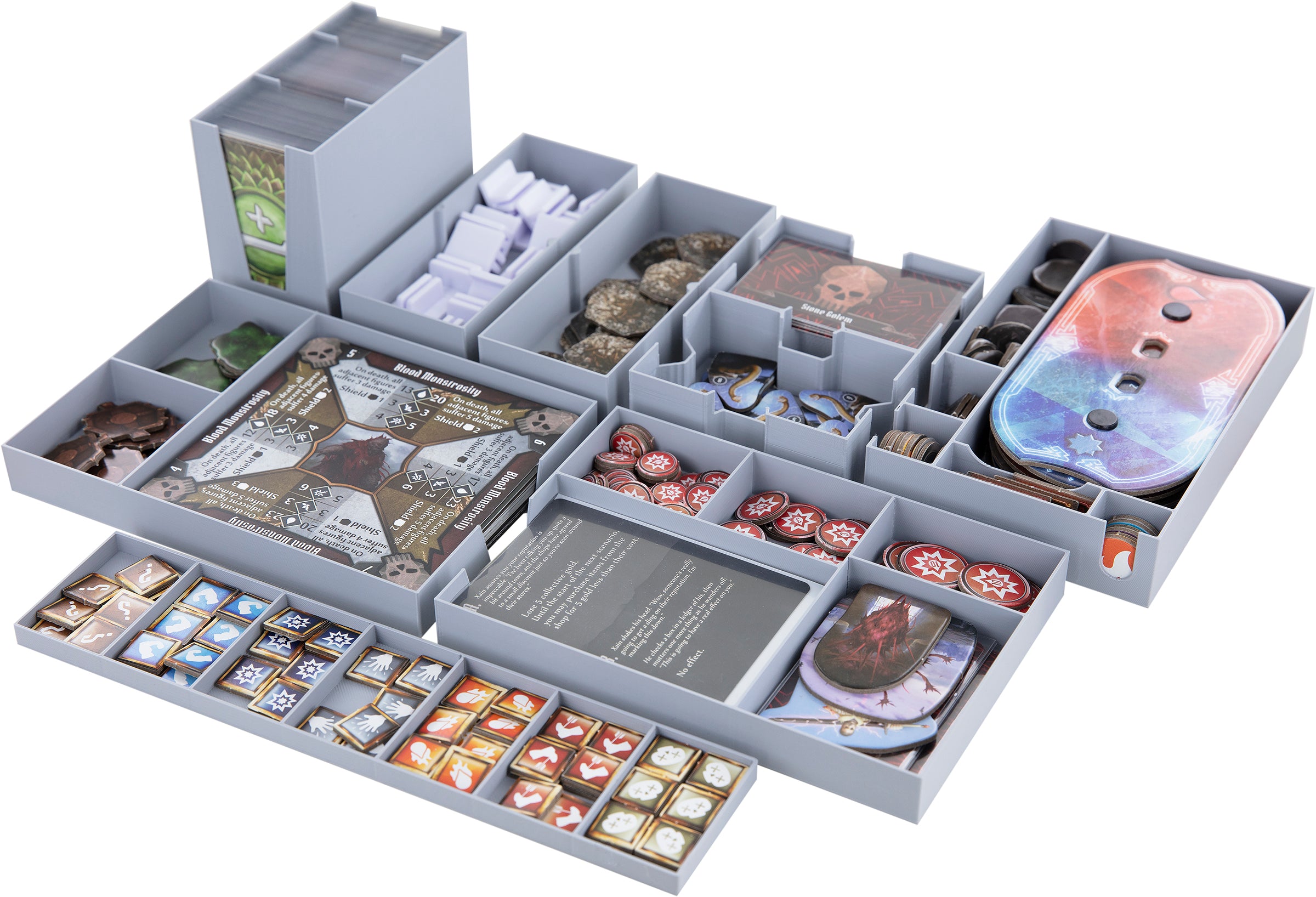 gloomhaven aufbewahrung Feldherr Organizer Insert + Schaumstoffeinlage für Gloomhaven: Die Pra