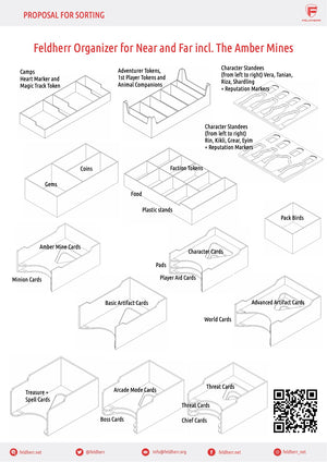 Feldherr Organizer Insert für Nah und Fern inkl. Die Bernsteinminen Erweiterung