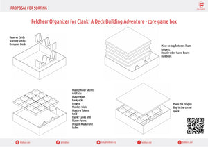 Feldherr Organizer Insert für Klong! Ein Deckbau-Abenteuer - Grundspielbox