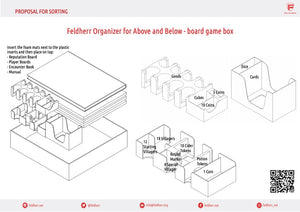 Feldherr Organizer Insert für Oben und Unten - Brettspielbox