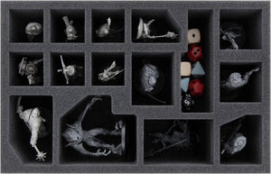 cursed city card sleeves Feldherr foam set + Organizer Insert for Warhammer Quest: Cursed City