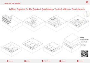 Feldherr Organizer Insert für Die Quacksalber von Quedlinburg + Die Kräuterhexen + Die Alchemisten - Grundspielbox