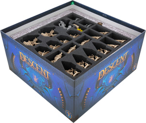 Feldherr Organizer Insert + zestaw pianek do gry Descent: Legends of the Dark - pudełko do gry podstawowej