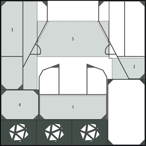 Feldherr Organizer Insert + zestaw pianek do gry Descent: Legends of the Dark - pudełko do gry podstawowej