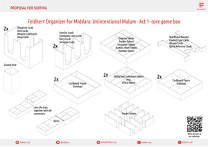 Feldherr Organizer Insert for Middara: Unintentional Malum - Act 1 - core game box