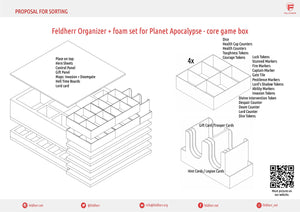 Feldherr Schaumstoff-Set + Organizer Insert für Planet Apocalypse - Grundspielbox