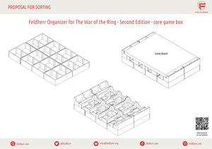Feldherr Organizer Insert für Der Ringkrieg 2. Edition - Grundspielbox