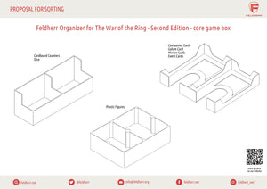 Feldherr Organizer Insert für Der Ringkrieg 2. Edition - Grundspielbox
