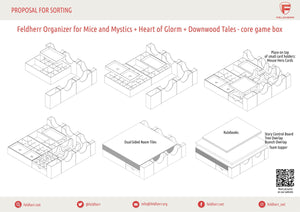 Feldherr Organizer Insert für Maus und Mystik + Herz des Glüm + Geschichten aus dem Dunkelwald - Grundspielbox