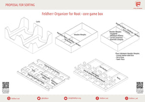 Feldherr Organizer Insert Upgrade-Set für Root + Erweiterungen - Grundspielbox