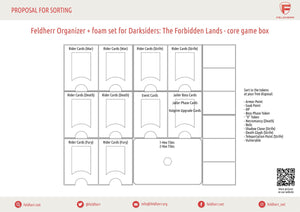 Feldherr Organizer Insert + Schaumstoff-Set für Darksiders: The Forbidden Land - Grundspielbox