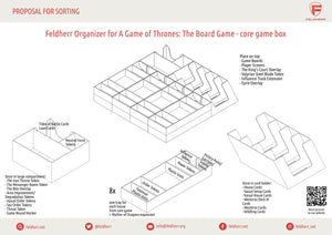 Feldherr Organizer Insert für Der Eiserne Thron: Das Brettspiel Zweite Edition - Grundspielbox