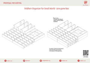Feldherr Organizer Insert for Small World - core game box