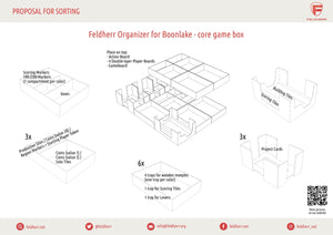 Feldherr Organizer Insert für Boonlake - Grundspielbox