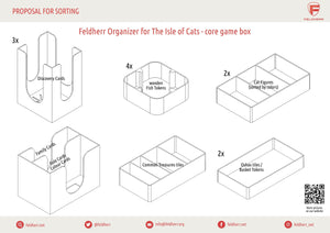 Feldherr Organizer Insert für Die Insel der Katzen - Grundspielbox