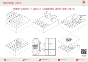 Feldherr Organizer Insert para Especies Dominantes Segunda Edición - caja de juego principal