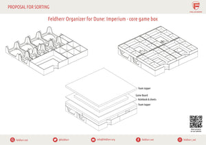 Feldherr Organizer Insert für Dune: Imperium - Grundspielbox