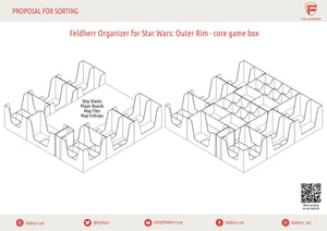 Feldherr Organizer Insert für Star Wars: Outer Rim - Grundspielbox