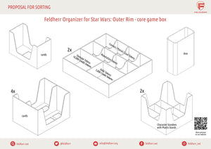 Feldherr Organizer Insert für Star Wars: Outer Rim - Grundspielbox