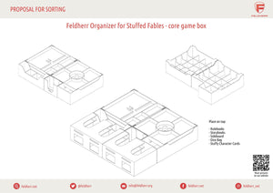 Feldherr Organizer Insert para Fábulas de peluche - caja de juego principal
