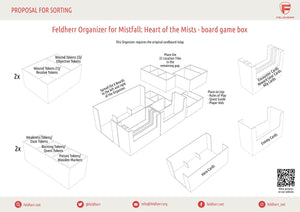 Feldherr Organizer Insert für Nebel über Valskyrr: Im Herzen des Schreckens - Brettspielbox