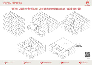 Feldherr Organizer Insert pour Choc des cultures : Monumental Edition - boîte du jeu