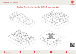 Feldherr Organizer Insert für HeroQuest (2021) - Grundspielbox