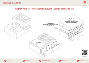 Feldherr Schaumstoff-Set + Organizer Insert für Trudvang Legends - Grundspielbox