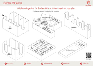 Feldherr Organizer Insert für Endless Winter: Überlebe die letzte Eiszeit - Grundspielbox