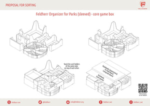 Feldherr Organizer Insert für Parks (Karten in Schutzhüllen) - Grundspielbox