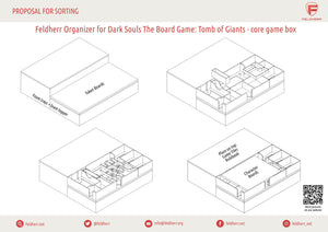 Feldherr Organizer Insert für Dark Souls The Board Game: Tomb of Giants - Grundspielbox