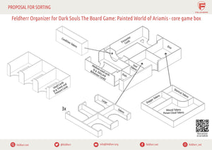 Feldherr Organizer Insert für Dark Souls The Board Game: Painted World of Ariamis - Grundspielbox