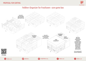 Feldherr Organizer Insert Insert for Frosthaven - core game box
