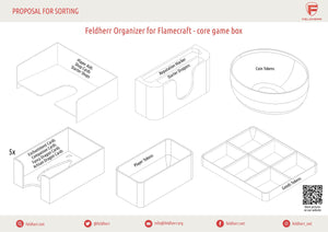 Feldherr Organizer Insert para Flamecraft - caja de juego principal