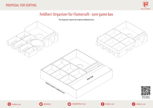 Feldherr Organizer Insert para Flamecraft - caja de juego principal