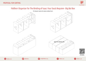 Feldherr Organizer Insert para The Binding of Isaac: Four Souls Requiem - Big Boi Box