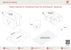 Feldherr Organizer Insert para The Binding of Isaac: Four Souls Requiem - Big Boi Box