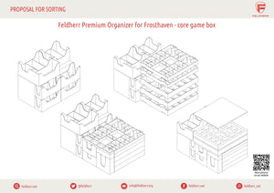 Feldherr Premium Organizer Insert für Frosthaven - Grundspielbox