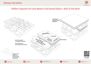 Feldherr Organizer Insert für Great Western Trail Second Edition + Erweiterung / Argentinien