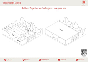 Feldherr Organizer Insert for Challengers! - core game box