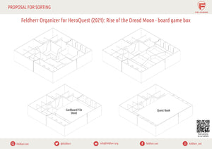 Feldherr Organizer Insert für HeroQuest (2021): Der Mond des Schreckens - Brettspielbox