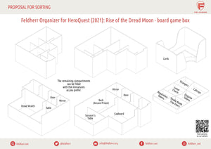 Feldherr Organizer Insert für HeroQuest (2021): Der Mond des Schreckens - Brettspielbox