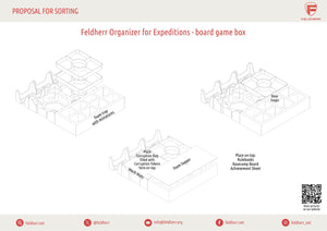 Feldherr Organizer Insert + Schaumstoff-Set für Expeditions + Erweiterung - Grundspielbox
