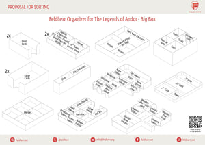 Feldherr Organizer Insert für Die Legenden von Andor - Big Box
