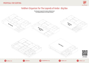 Feldherr Organizer Insert für Die Legenden von Andor - Big Box