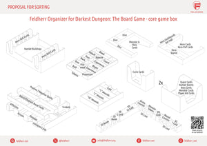 Feldherr Organizer Insert für Darkest Dungeon: The Board Game - Grundspielbox