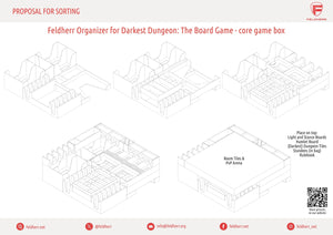 Feldherr Organizer Insert für Darkest Dungeon: The Board Game - Grundspielbox