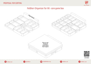 Feldherr Organizer Insert per IKI - scatola di gioco centrale