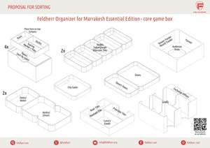 Feldherr Organizer Insert für Marrakesh: Essential Edition - Grundspielbox