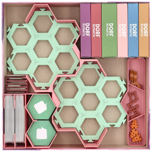 Feldherr Organizer Insert incl. soportes para fichas para Dorfromantik: Sakura - caja de juego de mesa